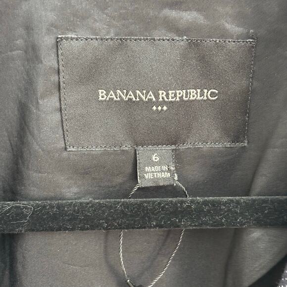 Banana Republic Navy One Button Stretchy Casual Blazer Jacket Women’s Size 6 - Picture 2 of 8